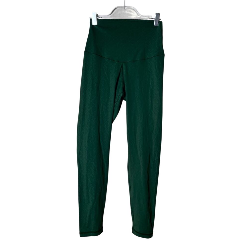 Shefit Luxe High Waisted Leggings Hunter Green Embossed Pattern Size Luxe